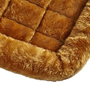 18L-Inch Cinnamon Dog Bed or Cat Bed w/ Comfortable Bolster | Ideal for XS Dog Breeds & Fits a 22-Inch Dog Crate | Easy Maintenance Machine Wash & Dry | 1-Year Warranty