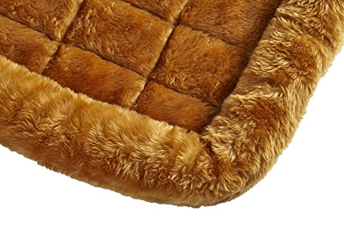 18L-Inch Cinnamon Dog Bed or Cat Bed w/ Comfortable Bolster | Ideal for XS Dog Breeds & Fits a 22-Inch Dog Crate | Easy Maintenance Machine Wash & Dry | 1-Year Warranty