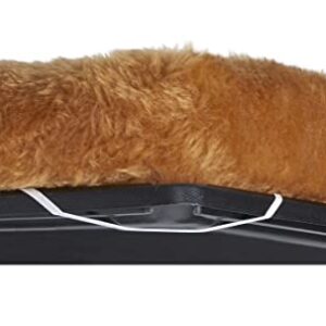 18L-Inch Cinnamon Dog Bed or Cat Bed w/ Comfortable Bolster | Ideal for XS Dog Breeds & Fits a 22-Inch Dog Crate | Easy Maintenance Machine Wash & Dry | 1-Year Warranty