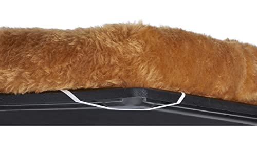 18L-Inch Cinnamon Dog Bed or Cat Bed w/ Comfortable Bolster | Ideal for XS Dog Breeds & Fits a 22-Inch Dog Crate | Easy Maintenance Machine Wash & Dry | 1-Year Warranty