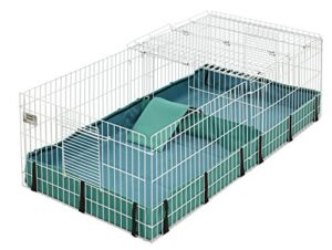 guinea habitat plus guinea pig cage by midwest w/ top panel, 47l x 24w x 14h inches