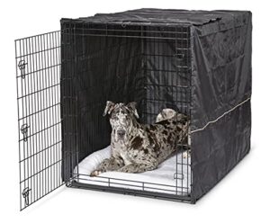 midwest homes for pets xxl 54-inch , privacy dog crate cover designed to fit midwest ginormous dog crate models sl54 & sl54dd, machine wash & dry, gray,