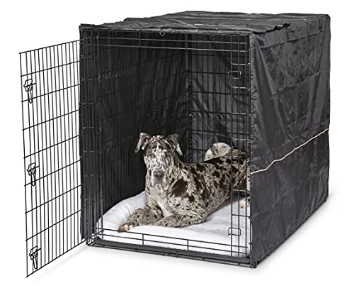 MidWest Homes for Pets XXL 54-Inch , Privacy Dog Crate Cover Designed to Fit Midwest Ginormous Dog Crate Models SL54 & SL54DD, Machine Wash & Dry, Gray,