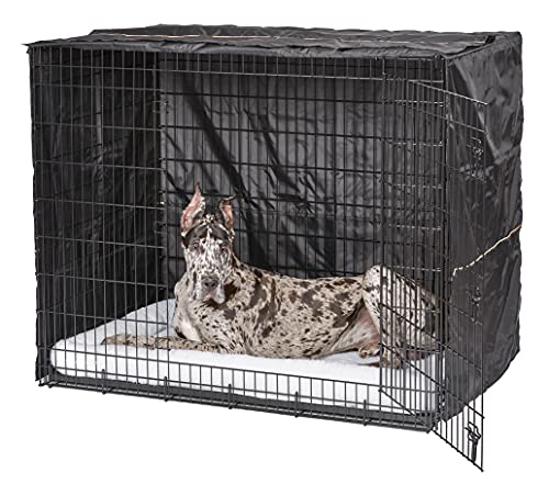 MidWest Homes for Pets XXL 54-Inch , Privacy Dog Crate Cover Designed to Fit Midwest Ginormous Dog Crate Models SL54 & SL54DD, Machine Wash & Dry, Gray,