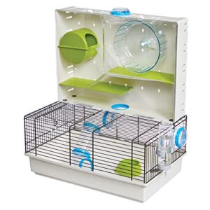hamster cage | awesome arcade hamster home (white) | 18.11 x 11.61 x 21.26 inch