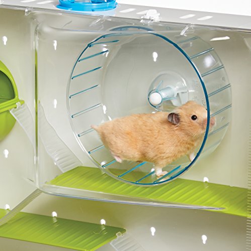 Hamster Cage | Awesome Arcade Hamster Home (White) | 18.11 x 11.61 x 21.26 Inch