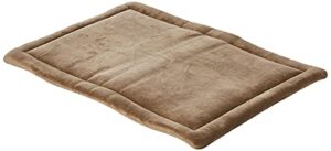 midwest homes for pets deluxe micro terry pet bed, dog bed & crate mat, taupe