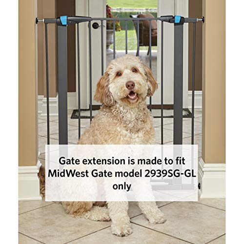 Midwest Homes for Pets 11" Wide Extension for 39" High Night "Safety Glow" Frame, Graphite