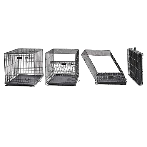 iCrate Dog Crate Starter Kit | 36-Inch Dog Crate Kit Ideal for Medium/Large Dogs (weighing 41 - 70 Pounds) || Includes Dog Crate, Pet Bed, 2 Dog Bowls & Dog Crate Cover