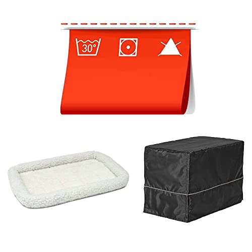 iCrate Dog Crate Starter Kit | 36-Inch Dog Crate Kit Ideal for Medium/Large Dogs (weighing 41 - 70 Pounds) || Includes Dog Crate, Pet Bed, 2 Dog Bowls & Dog Crate Cover