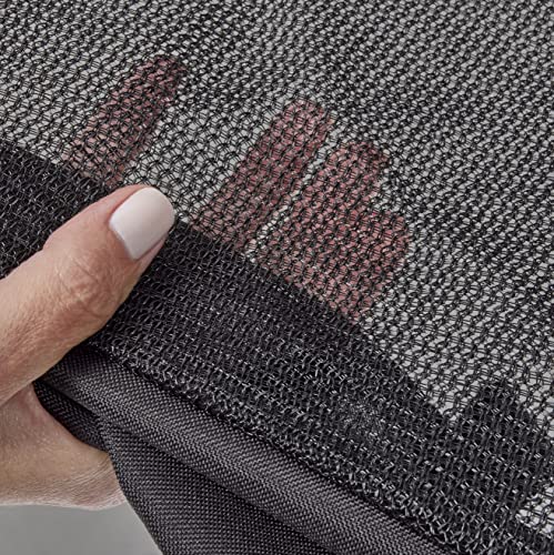 MidWest Homes for Pets Octagon Exercise Pen Fabric Mesh Top,Black