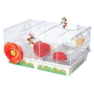 midwest homes for pets hamster cage | lovely ladybug theme | accessories & decals included