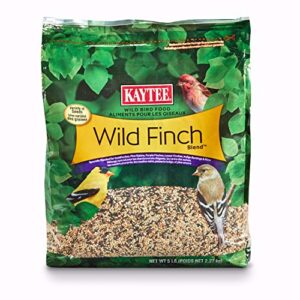 kaytee wild finch bird food stand up bag, 5 pounds