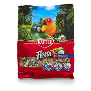 kaytee fiesta conure pet bird food, 4.5 pound