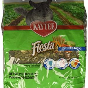 (3 Pack) Kaytee Fiesta Food for Chinchillas 2.5 Pound Bag