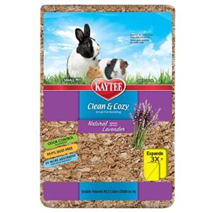 kaytee clean & cozy natural bedding with lavender 49.2 liters