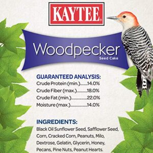 Kaytee Wild Bird Woodpecker Seed Cake Food, 1.85 Pounds