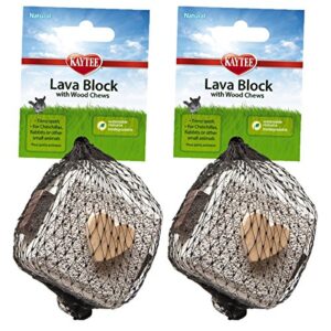 kaytee lava block chew toy – 2 pack