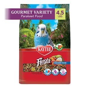 Kaytee Fiesta Parakeet Pet Bird Food, 4.5 Pound