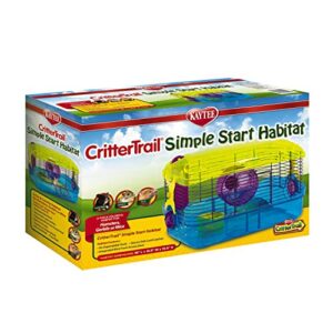 kaytee crittertrail easy start habitat for pet hamsters, gerbils or other small animals