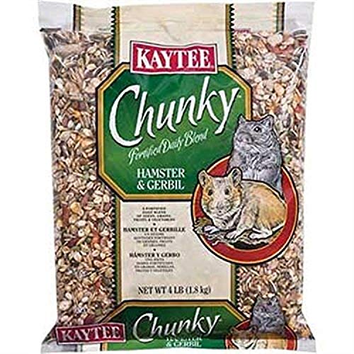 Kaytee Supreme Chunky Fortified Daily Blend For Hamsters And Gerbils, 4-Pound Bag