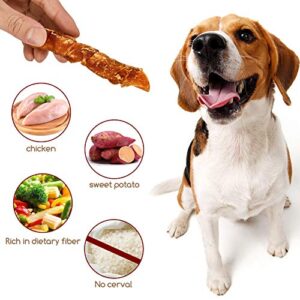 Jungle Calling Dog Treats, Skinless Chicken Wrapped Sweet Potato, Gluten and Grain Free, Chewy Dog Bites for Balanced Nutrition, 10.6oz