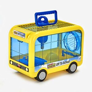 kaytee crittertrail off to school travel carrier for pet hamsters, gerbils, or mice