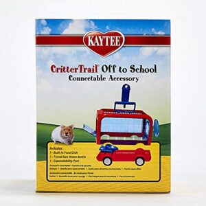 Kaytee CritterTrail Off To School Travel Carrier for Pet Hamsters, Gerbils, or Mice