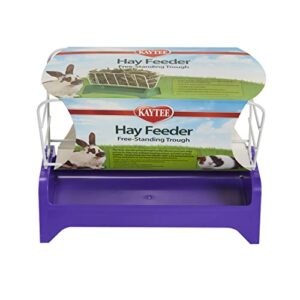 kaytee free standing trough hay feeder assorted 7 inches