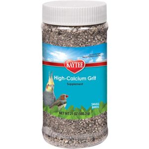 kaytee hi-calcium grit for small birds – jar 21 oz