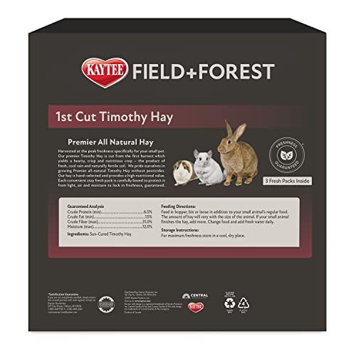 Field+Forest by Kaytee 1st Cut Timothy Hay 90 Ounces