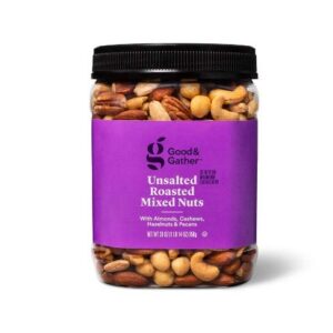 good & gather unsalted roasted mixed nuts 30oz