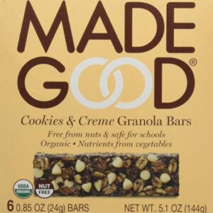 MADEGOOD Organic Cookies & Creme Granola Bars, 5.1 OZ