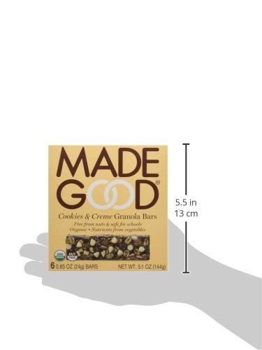 MADEGOOD Organic Cookies & Creme Granola Bars, 5.1 OZ