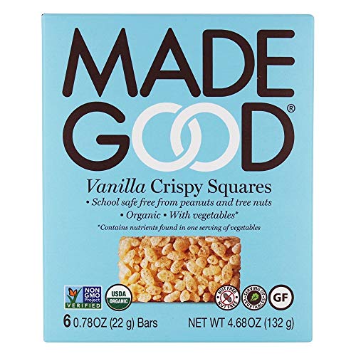 Made Good Crispy Squares, Vanilla, 4.68 Oz