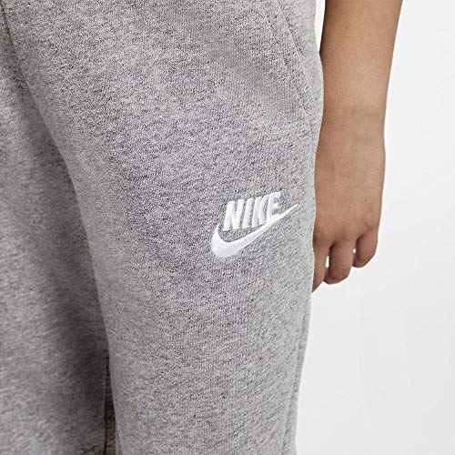 Nike Girls NSW Pe Pant, Carbon Heather/White, X-Small