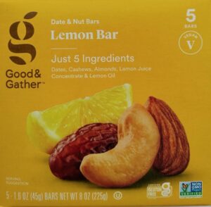 good & gather- lemon nutrition bars – 5ct – 8 oz