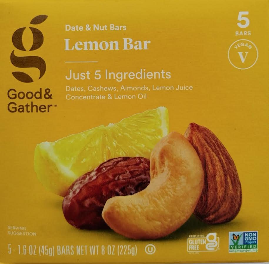 Good & Gather- Lemon Nutrition Bars - 5ct - 8 OZ