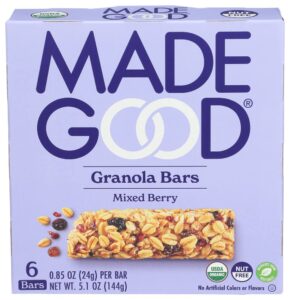 made good granola bar mixed berry, 5.09 oz.