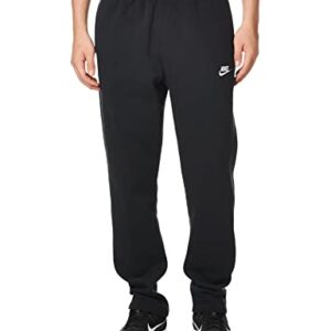 Nike Men's NSW Club Pant Open Hem, Black/Black/White, 4X-Large