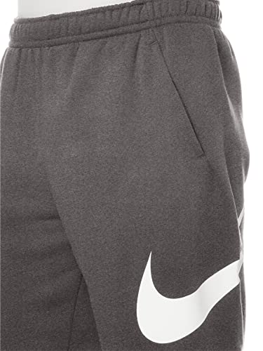 Nike Men's Sportswear Club Short Basketball Graphic, Charcoal Heathr/White/White, XX-Large