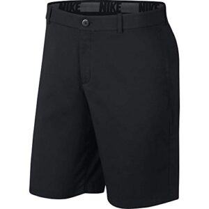 nike men’s core flex shorts, dri-fit men’s golf shorts with sweat-wicking fabric, black/black, 34