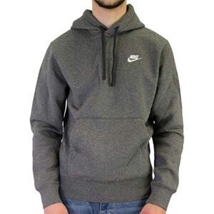 nike pull over hoodie, charcoal heather/anthracite/white, small