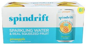 spindrift pineapple sparkling water, 12 fz