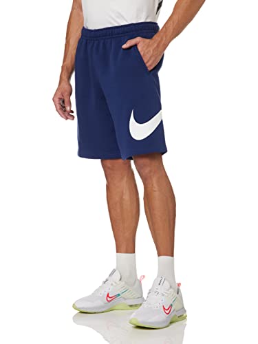 Nike Men's Sportswear Club Short Basketball Graphic, Midnight Navy/White/White, XX-Large