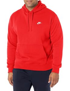 nike pull over hoodie, university red/university red, medium-t