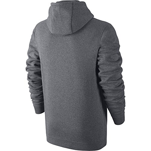 Nike Men's Sportswear Club Pullover Hoodie, Charcoal Heather/Charcoal Heather/White, X-Large Tall