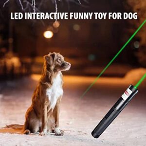 UNBIU Long Range Laser Pointer High Power, Green High Power Laser Pointer Flashlight for Adjustable Focus Green Laser Pointer for Night Astronomy Outdoor Camping Hunting and Hiking，USB Rechargeable