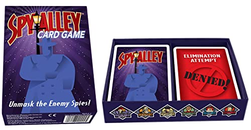 SPY ALLEY Card Game - 2-6 Players - The Card Game That Likes to Live Dangerously - Game Night Shaken Not Stirred