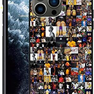 Basketball Stars Designed for iPhone 13 Pro Max Case, Kobe Gather Pattern Compatible with iPhone 13 Pro Max Case 6.7 inch, TPU Anti-Scratch Shockproof Soft Case (Kobe Gather)